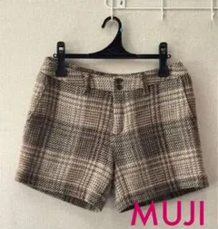 【MUJI】ウールショートパンツ ♡キュロット♡ウール100%♡サイズＬ