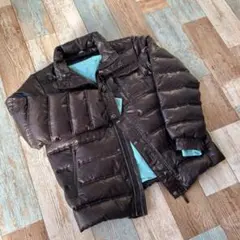 00s adidas ダウンジャケット y2k ブラウン 秋冬 アディダス 古着