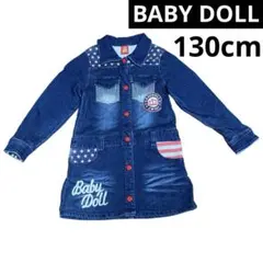 BABY DOLL 星柄デニム　ワンピース 130cm