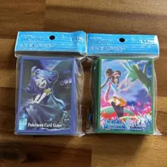 未使用セット　ポケモンカードゲーム デッキシールド2個セット　メイ　アセロラ
