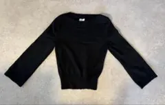 Uniqlo U ブラック 長袖ニット M カシミヤ