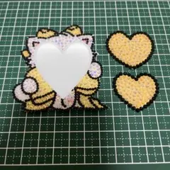 うちわデコ　デコうちわ　パーツ　3点セット　黄色