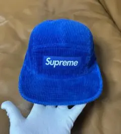 Supreme ロイヤルブルーのコーデュロイ・キャンピングハット