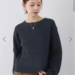 ラメ畔ニットプルオーバー