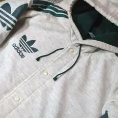 adidas ヴィンテージ　スウェットパーカー　ハーフコート