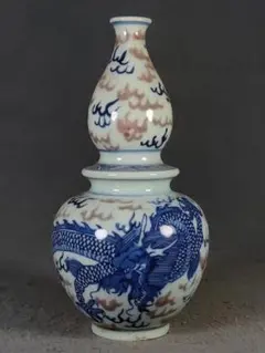 染付 龍文 扁壺 陶器 花瓶 骨董品 染付 龍文 扁壺 陶器 花瓶 骨董品 - メルカリ
