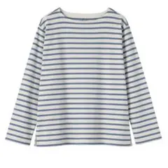 【無地無印】ボードネック長袖