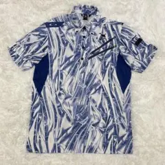 LEONARD SPORTハイネックカットソー 半袖 Tシャツ 総柄 ストレッチ