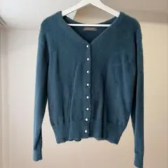 A day in the life ダークグリーンカーディガン