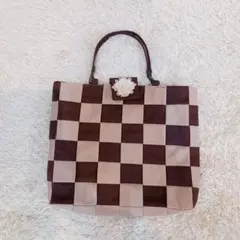 ハンドメイド　パッチワーク風 ハンドバッグ B