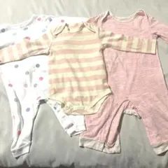 女の子ロンパース&未使用肌着セット⭐︎