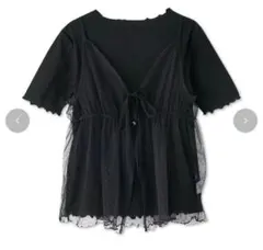 辻希美　チュールキャミソールセットプルオーバー　L