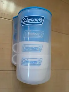 Coleman カップセット 青白 4点