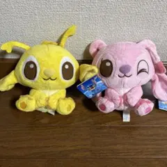 スティッチ エンジェル スパーキー ぬいぐるみ マスコット 2点② スティッチ エンジェル スパーキー ぬいぐるみ マスコット 2点②