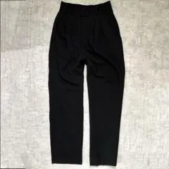 O0's vintage ブラック スラックス テーパードパンツ きれいめ