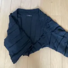 et vous ブラック　ショート丈ボレロ