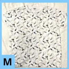 쿠로코의 농구 M 총 무늬 T 셔츠 화이트 블랙 버스 화이트 쿠로코