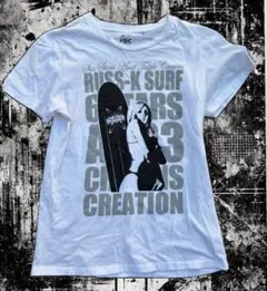 Tシャツ　スカル　y2k パンク　平成　お兄系　ギャル　グランジ　古着　00s