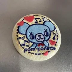 ナルミヤキャラクターズ刺繍缶バッチ ポンポネット
