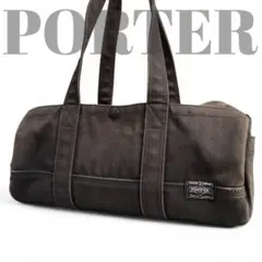 良品 PORTER SUNNY サニー ミニボストンバッグ キャンバス ブラウン