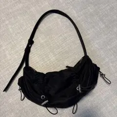 ZARA ブラック ナイロン ハンドバッグ