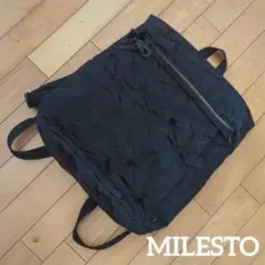 【MILESTO】ブラック迷彩リュックのサムネイル