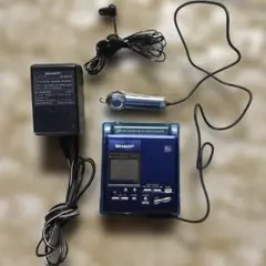 SHARP ポータブルMDレコーダー MD-MT770 中古録音再生動作確認済