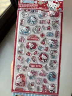 y*u様 キティちゃん　3Dシール　立体シール　サンリオ　海外限定　正規品　ぷく