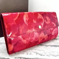 ルイヴィトン ヴェルニ イカットフラワー ポルトフォイユサラ ピンクM90022