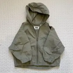 UNIQLO U くすみカーキ　マウンテンパーカー 100