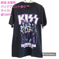 ★キッス KISS★バンドTシャツ★L★ブラック黒★バックプリント★綿100%