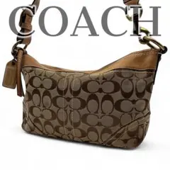 コーチ ショルダーバッグ シグネチャー キャンバス レザー 斜め掛け 275