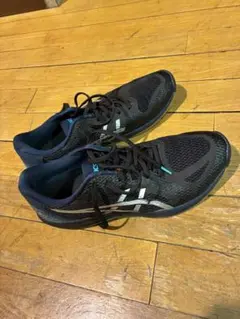 ASICS ローテジャパンバレーボールシューズ 黒/青 日本製