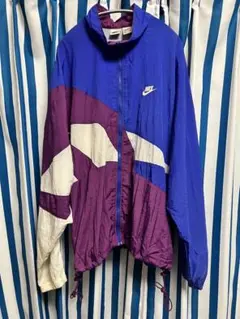 【超希少XXL】90s NIKE ナイキ ナイロンジャケット カラーブロック
