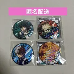 僕のヒーローアカデミア　ホログラム缶バッジ　緑谷 爆豪 轟 エンデヴァー