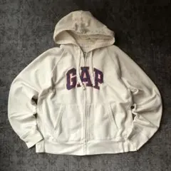 00s GAP ギャップ スウェット トレーナー Y2K 白 デカロゴ 古着