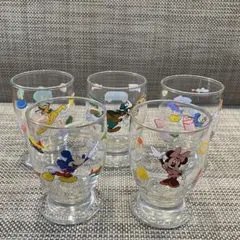 ディズニー グラス レトロ 5個セット