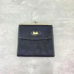 CELINE セリーヌ 折り財布 がま口 キャンバス Cマカダム 馬車ロゴ
