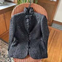 黒いフォーマルジャケット インナー付 結婚式参列、謝恩会、パーティ、式典