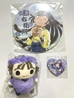 忍たま乱太郎　忍たま　初版まめめいと　花やしき　ハート缶バッジ　尾浜勘右衛門