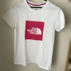 THE NORTH FACE 半袖Tシャツ ホワイト/ピンク