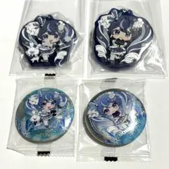 初音ミク 雪ミク 2025 アソート ガチャ ラバスト 缶バッジ 4個セット