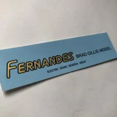 FERNANDES BG 黒文字　ウォータースライドデカール