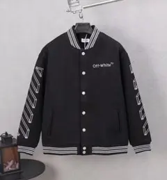 Off-Whiteスタジャン 黒×白M