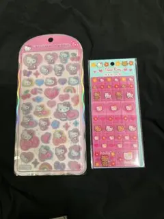 ハローキティ コットンパフィーシール