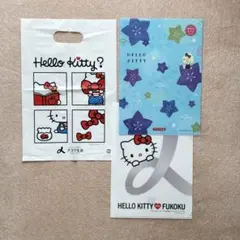 Hello Kitty クリアファイル バッグ セット