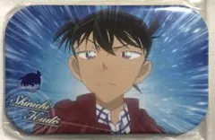 名探偵コナン まるかく缶バッジ スクエア 工藤新一