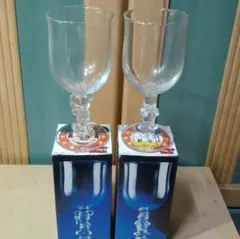 KIRIN ディズニーキャラ（ミッキーとドナルドのガラス細工）のグラス　珍品