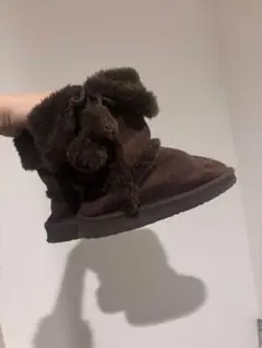 ブラウンファーブーツ　ムートン18.0