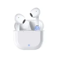 【新品未使用】 Bluetooth5.3 ワイヤレスイヤホン 白 自動ペアリング